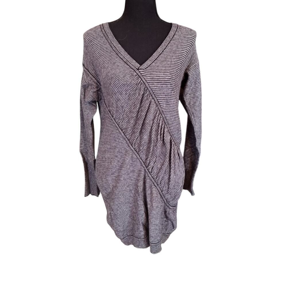 BCBGeneration Striped Long Sleeve Sweater Dress Small